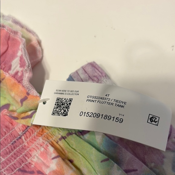 Vibrant Tie-Dye flutter tank - Picture 3 of 4